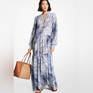 Michael Kors Wave Print Georgette Caftan size S. Amazing condition
